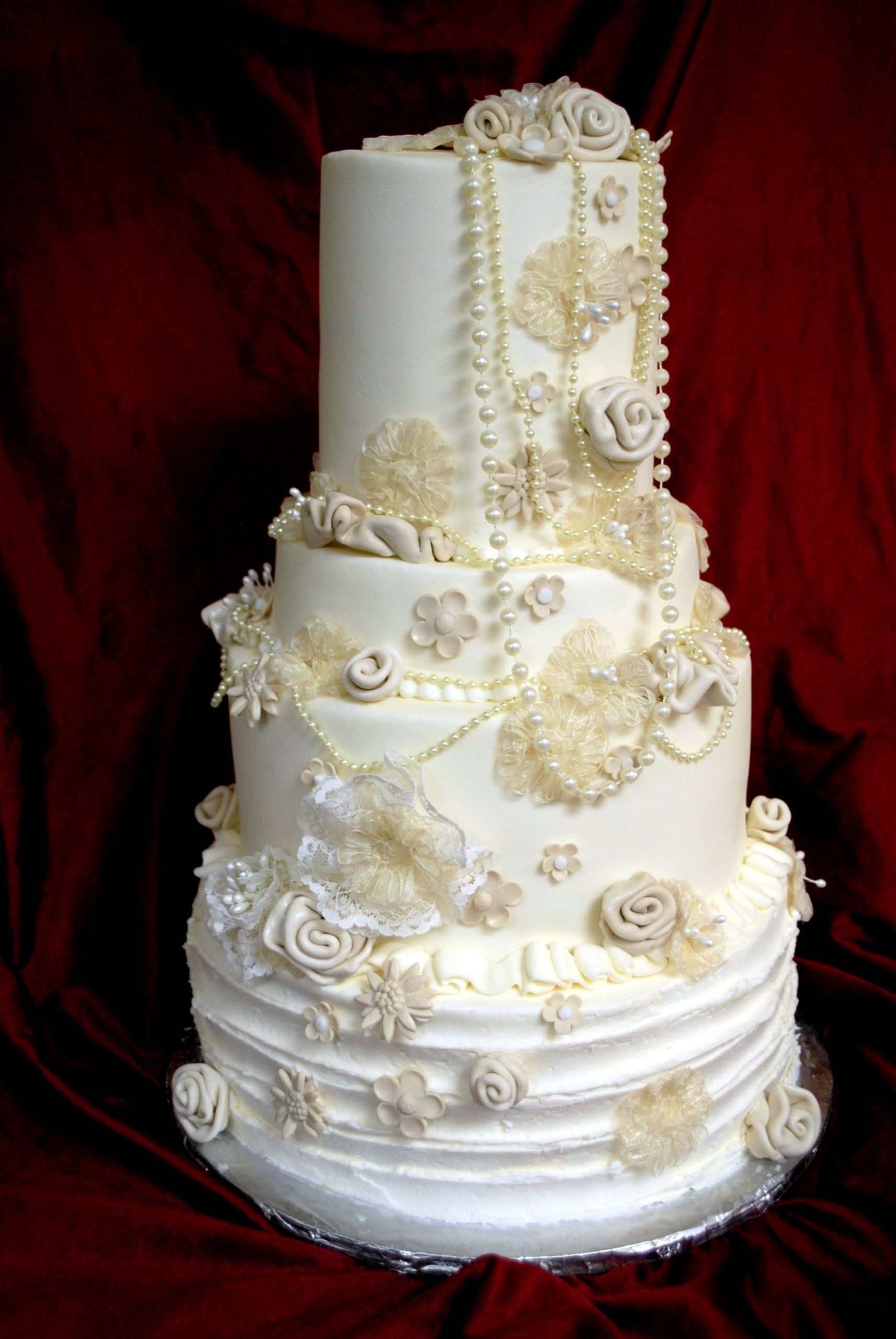 Wedding Cakes On Pinterest
 Vintage Wedding Cake Custom Cakes