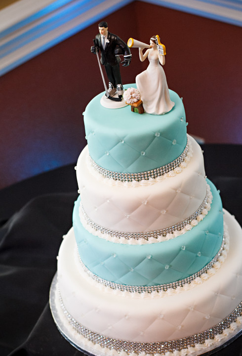 Wedding Cakes San Jose
 San Jose Sharks NHL Hockey Themed Wedding for Jeff and