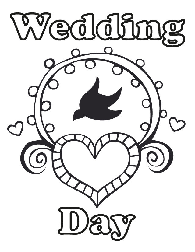 Wedding Coloring Book
 17 wedding coloring pages for kids who love to dream about