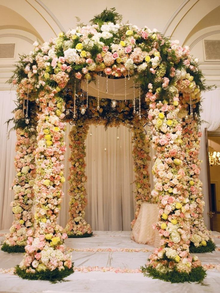 Wedding Decor Websites
 Beautiful Floral Ceremony Chuppahs