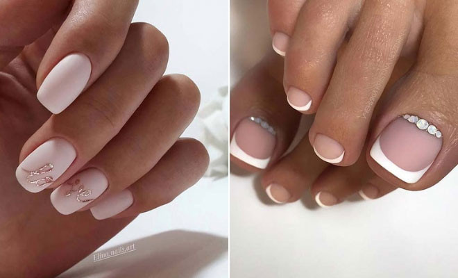 Wedding Finger Nails
 23 Pretty Wedding Nail Ideas for Brides to Be