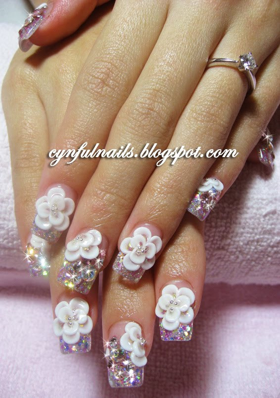Wedding Gel Nails
 Cynful Nails Bridal gel nails