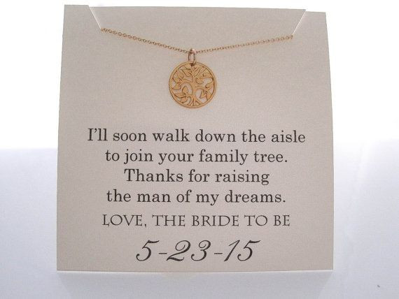 Wedding Gift Ideas For Mother Of The Bride
 Mother of The Groom Necklace Mother of the by