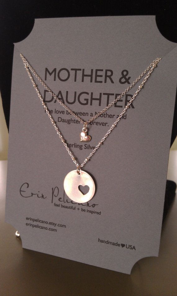 Wedding Gift Ideas From Mother To Daughter
 Mother Daughter Necklace Set Mothers Necklace Mother of