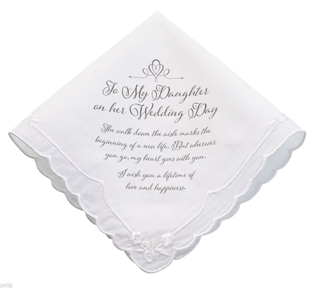 Wedding Gift Ideas From Mother To Daughter
 Details about TO MY DAUGHTER Her Wedding Day Bridal