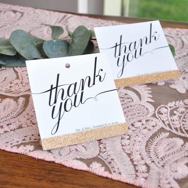 Wedding Gift Thank You
 Thank You Cards Wedding Gift Bag Tags Crafted in 1 3