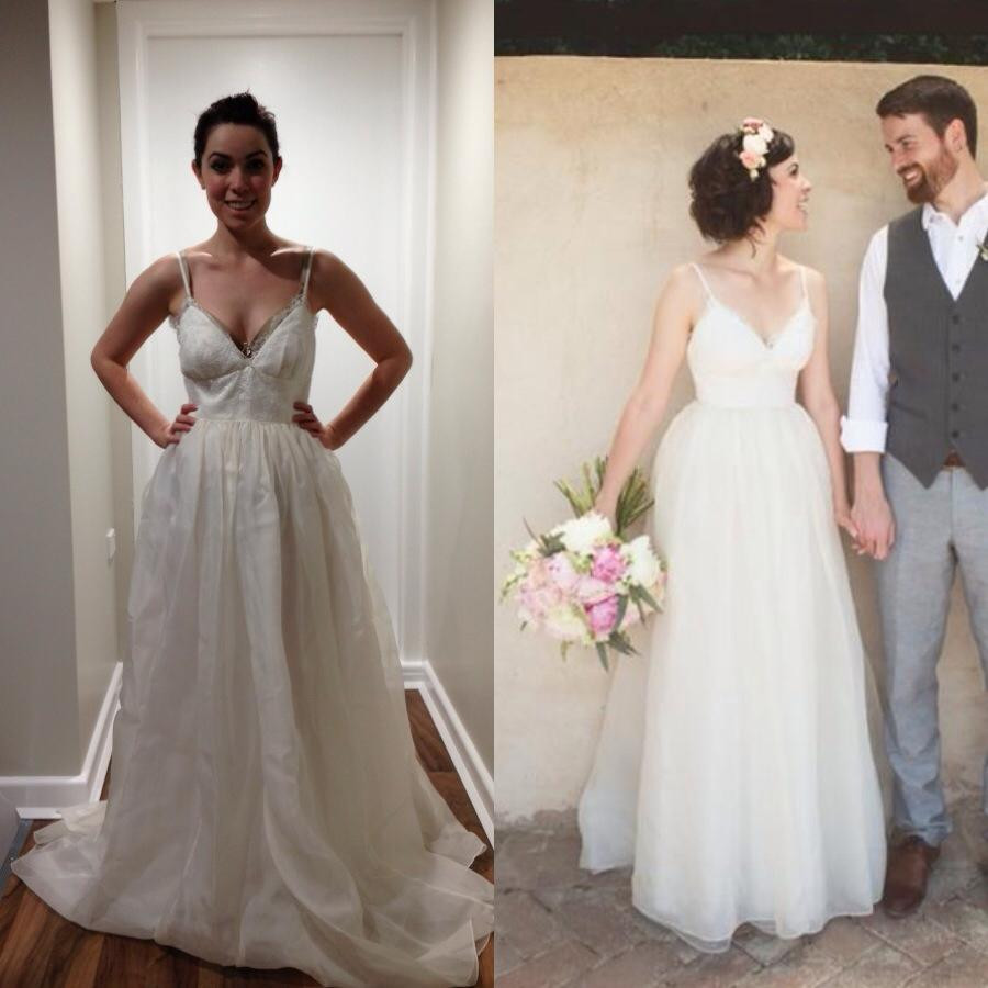 Wedding Gown Alterations
 Before And After