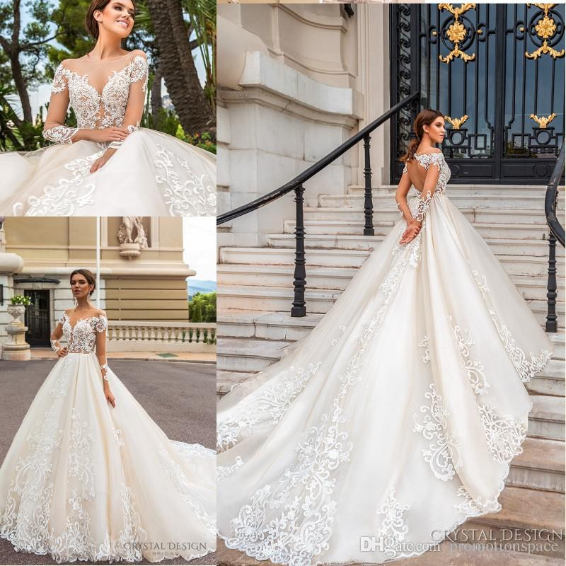 Wedding Gown Designer
 2018 Stunning Designer Wedding Dresses with Sheer Long