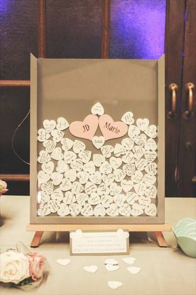 Wedding Guest Book Ideas DIY
 DIY Wedding Guest Book Frame w Hearts