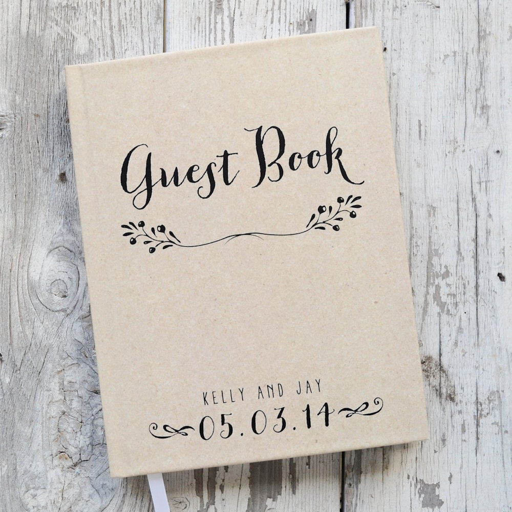 Wedding Guest Book Titles
 Wedding Guest Book Wedding Guestbook Custom Guest Book