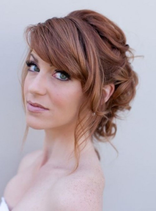 Wedding Hairstyles With Bangs
 39 Chic And Pretty Wedding Hairstyles With Bangs