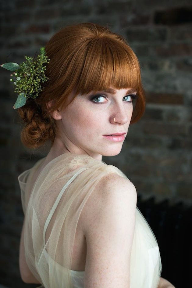 Wedding Hairstyles With Bangs
 15 Gorgeous Bridal Hair with Bangs Pretty Designs