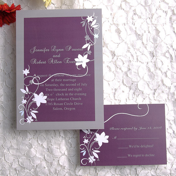 Wedding Invitation Cheap
 cheap rustic floral plum wedding invitations EWI001 as low
