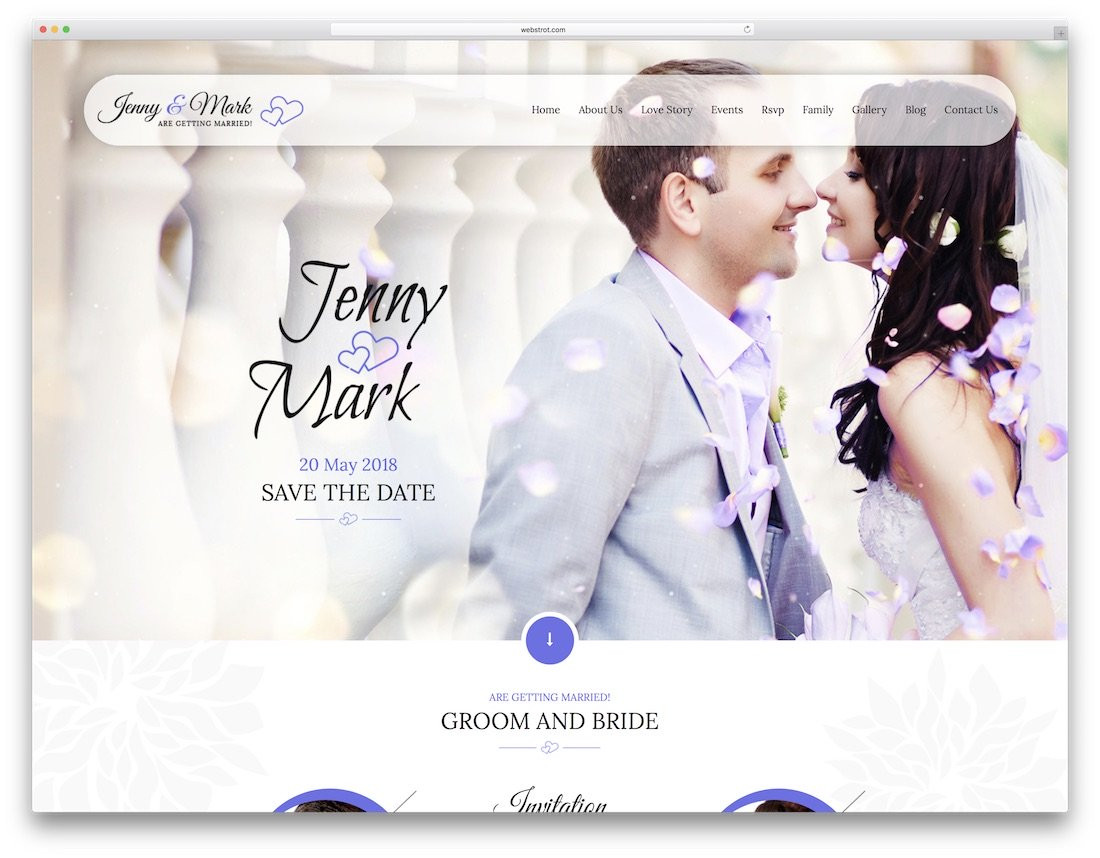 Wedding Invitation Website
 16 Beautiful HTML Wedding Website Templates 2019 Colorlib