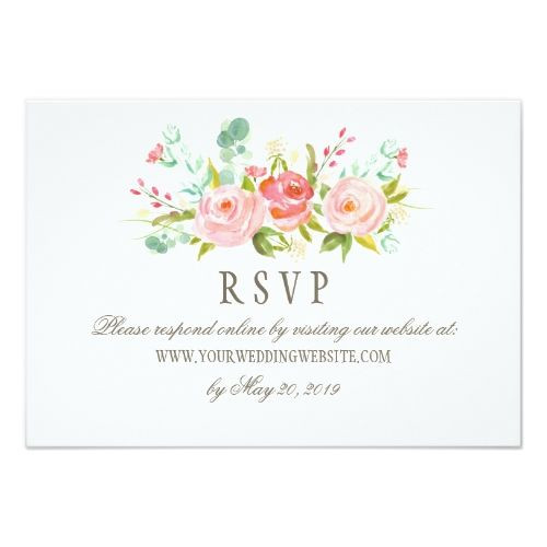 Wedding Invitation Website
 Classic Rose Garden Wedding RSVP line Website
