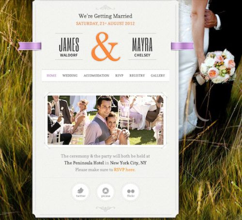 Wedding Invitation Website
 Best Wedding Themes to Create a Wedding Website