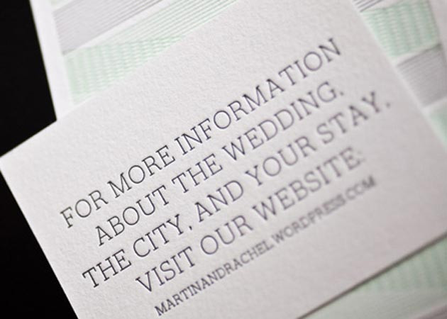 Wedding Invitation Website
 Website cards for wedding invitations from Bella Figura