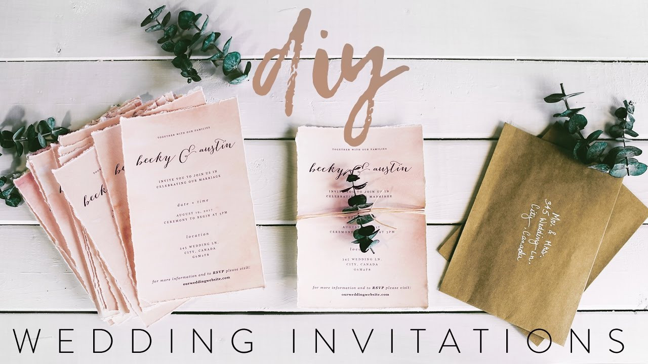 Wedding Invitations DIY Ideas
 DIY MY WEDDING INVITATIONS WITH ME