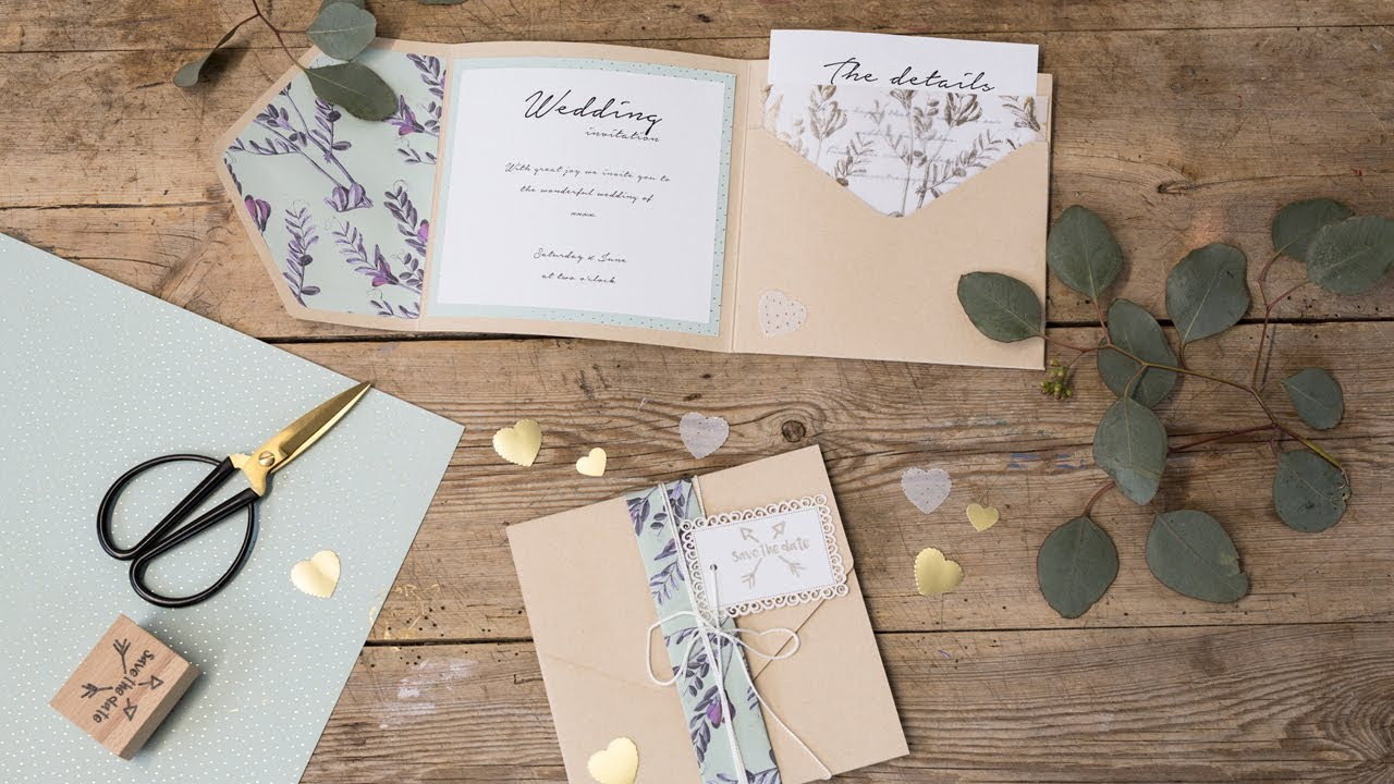 Wedding Invitations DIY Ideas
 DIY Homemade wedding invitations by Søstrene Grene