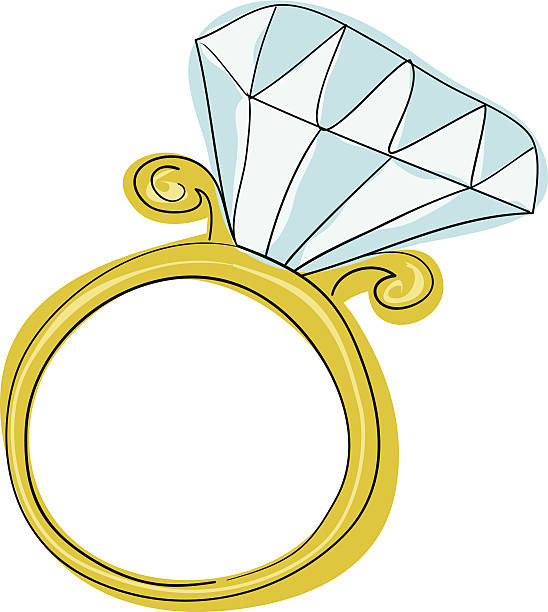 Wedding Ring Clipart
 Best Engagement Ring Illustrations Royalty Free Vector