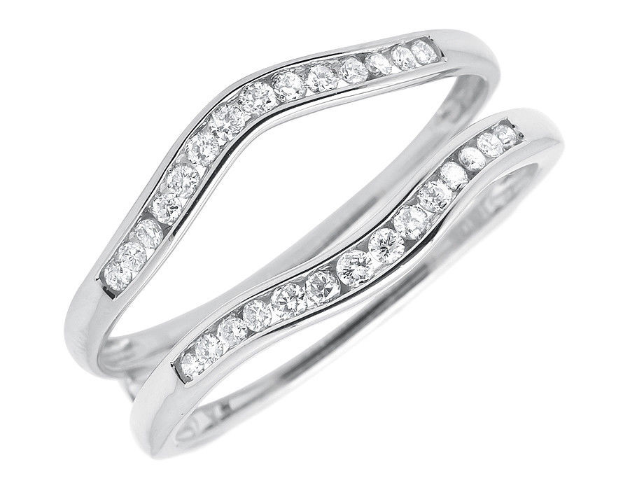 Wedding Ring Guards
 14k White Gold La s Diamond Wedding Engagement Ring