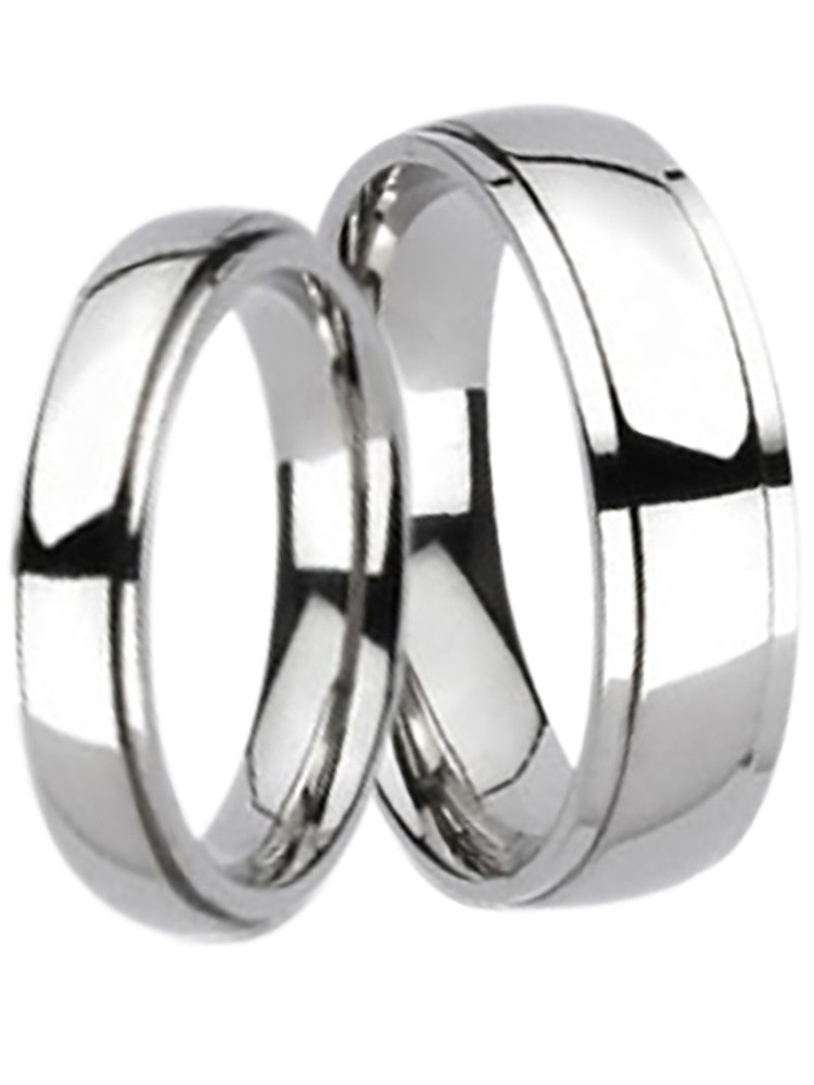 Wedding Ring Sets For Him And Her Walmart
 Matching His and Hers Wide Titanium Wedding Bands Ring Set