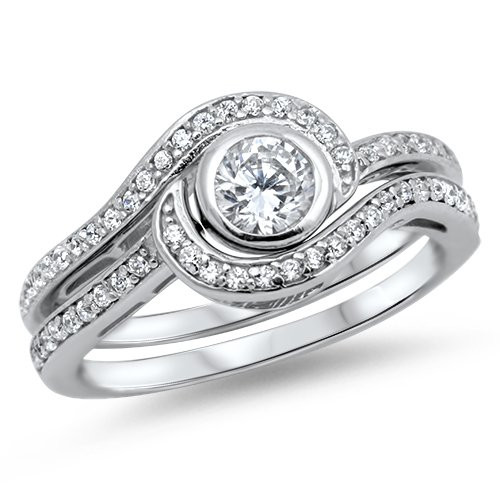 Wedding Ring Sets For Him And Her Walmart
 LaRaso & Co His and Hers Wedding Ring Set Matching