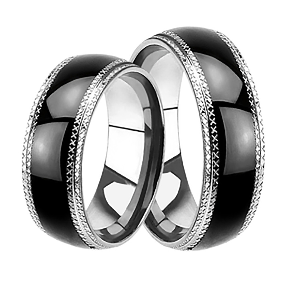 Wedding Ring Sets For Him And Her Walmart
 LaRaso & Co His and Hers Wedding Band Set Matching