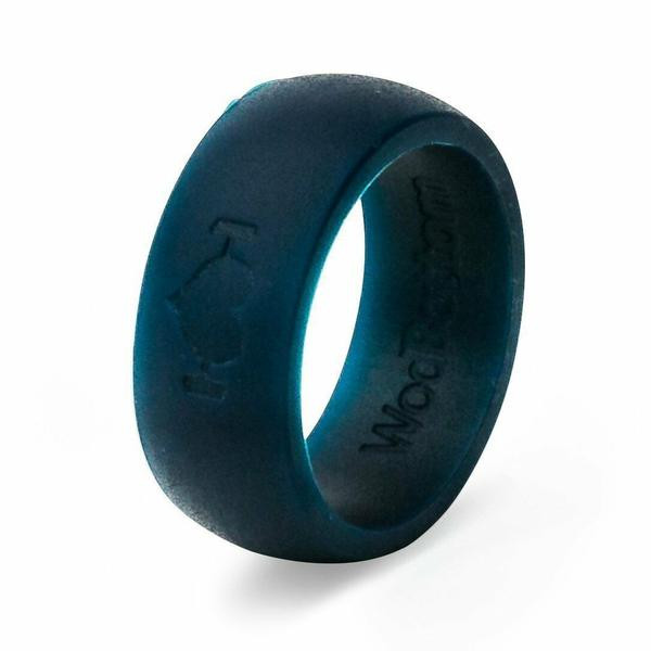 Wedding Rings For Athletes
 Men s Navy Blue Silicone Wedding Bands the perfect ring