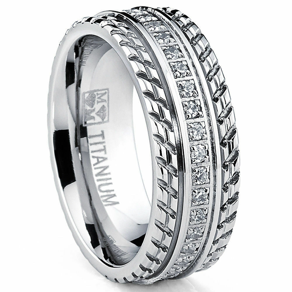 Wedding Rings Mens
 MENS OR WOMENS eternity T TITANIUM LCS DIAMOND WEDDING