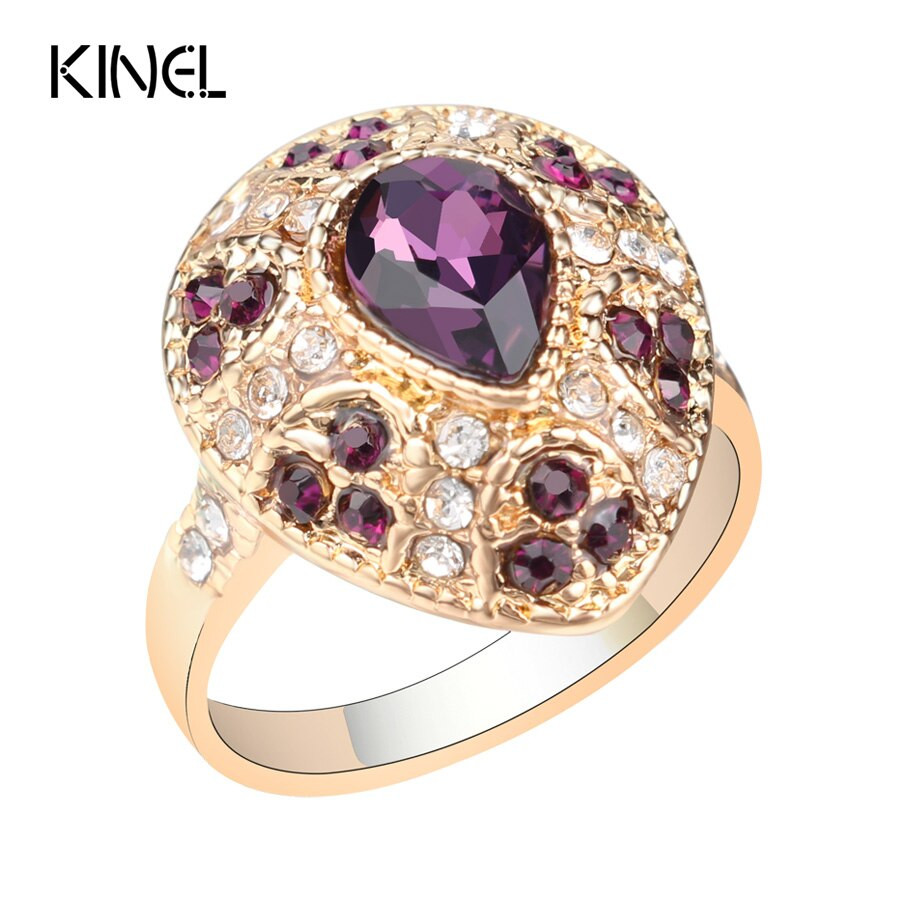 Wedding Rings Size 11
 ⊹Glamour Women Jewelry Water Drop № Multicolour