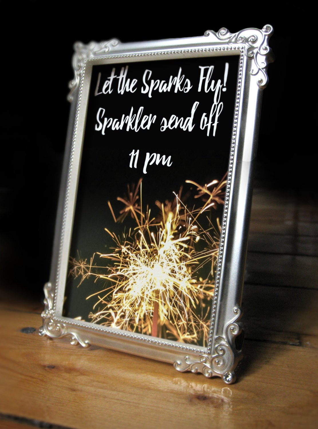 Wedding Sparklers Canada
 Let The Sparks Fly Sparkler Sendoff Wedding Sign Poster