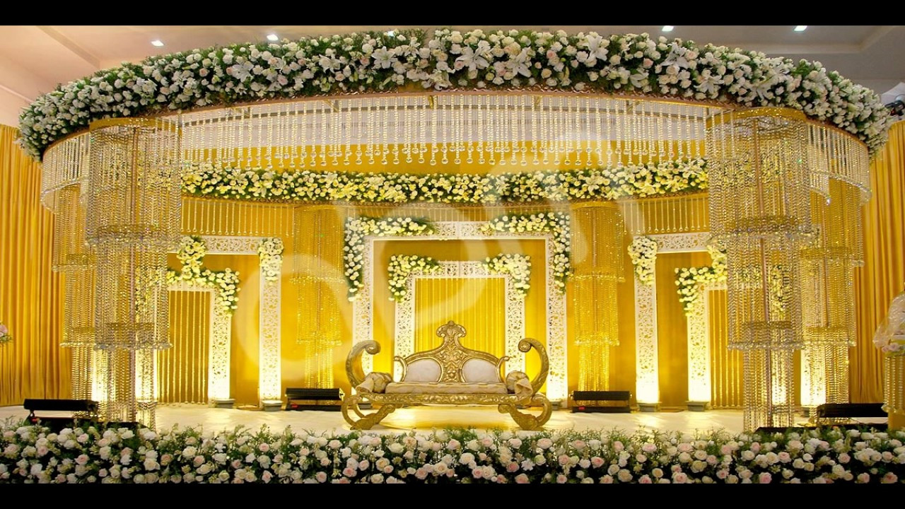 Wedding Stage Decoration
 Wedding stage flower decorations