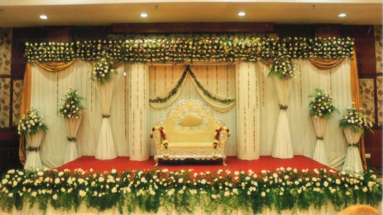Wedding Stage Decoration
 Simple Wedding Stage Decoration at Home
