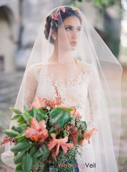 Wedding Veils Online
 Romantic Illusion Tulle Boho Bridal Veil line