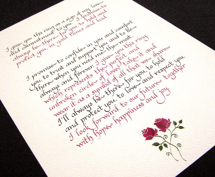 Wedding Vows Samples
 Weddingspies How To Write Wedding Vows