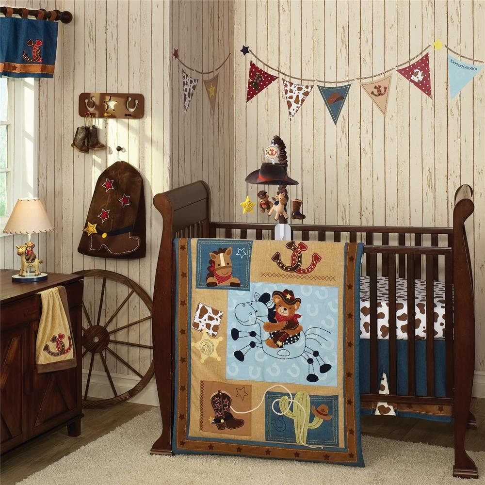 Western Baby Decor
 Lambs and Ivy Giddy Up Cowboy Baby Bedding Baby Bedding
