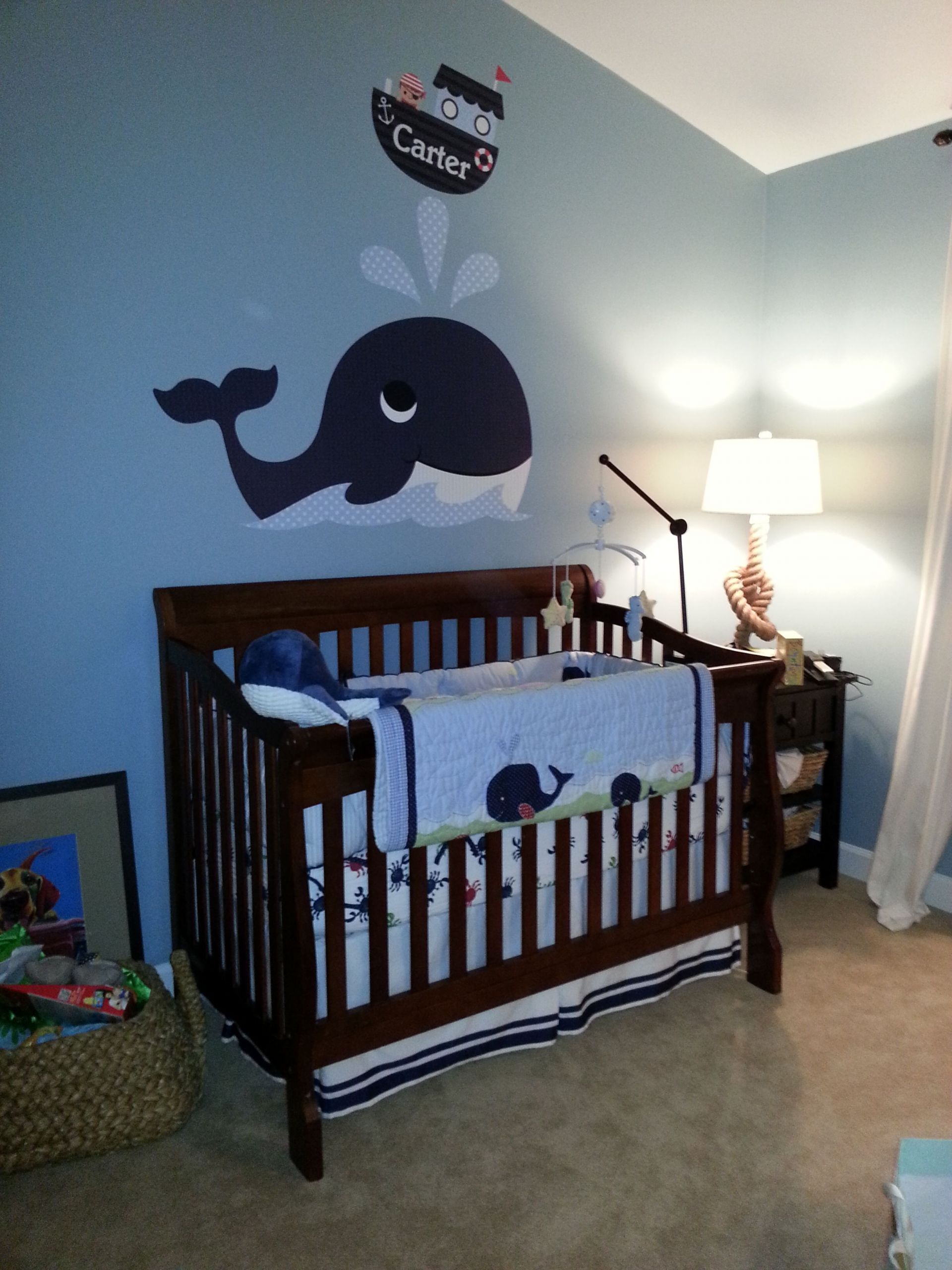 Whale Baby Decor
 Nautical baby room inspired by Giuliana Rancic s I mean