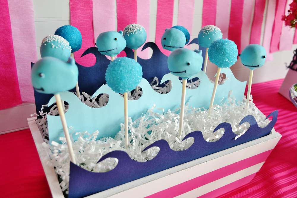 Whale Birthday Party
 Preppy Pink Whale Birthday Party Ideas