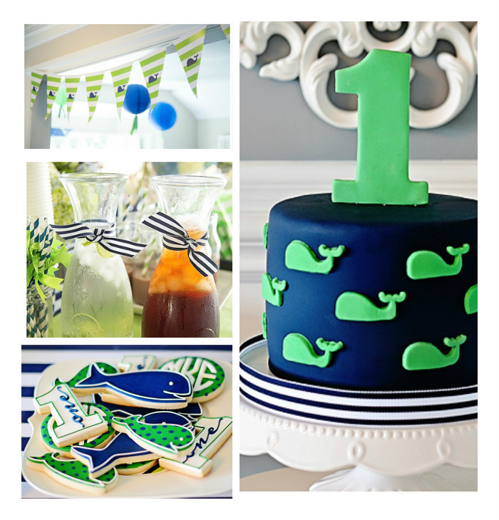 Whale Birthday Party
 Kara s Party Ideas Preppy Whale Themed Birthday Party