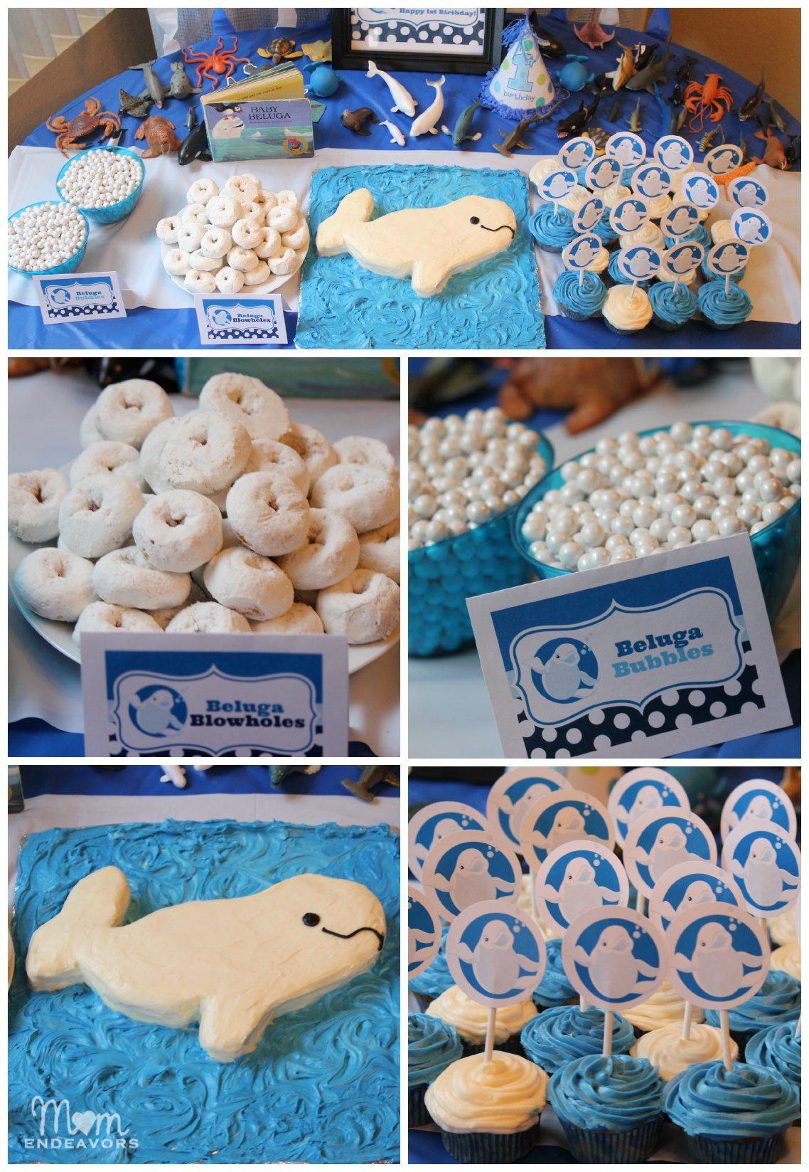 Whale Birthday Party
 Baby Beluga 1st Birthday Party