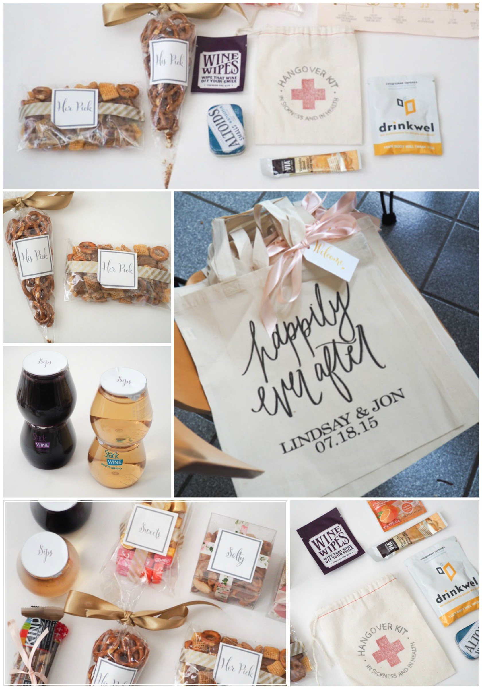 What To Put In Wedding Gift Bags
 Wedding Wednesday What We Put in Our Wedding Wel e Bags