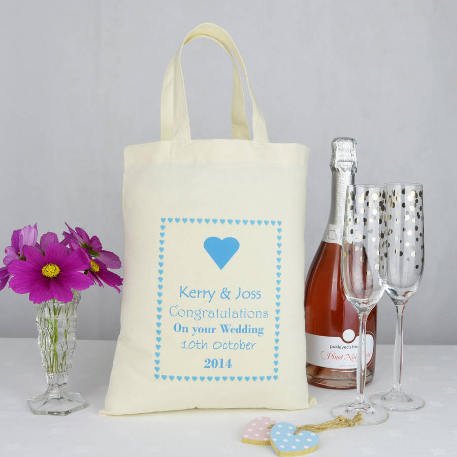 What To Put In Wedding Gift Bags
 personalised wedding t bag by andrea fays
