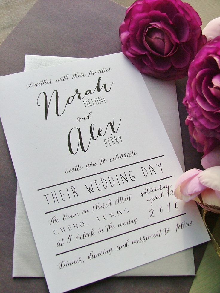 What To Say On Wedding Invitations
 20 Popular Wedding Invitation Wording & DIY Templates Ideas
