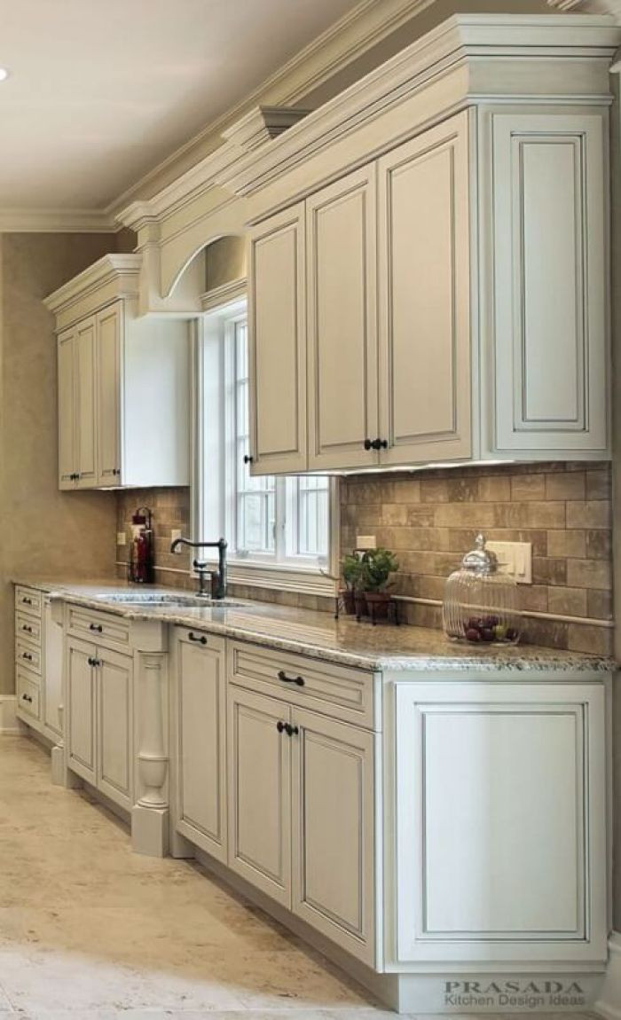 White Distressed Kitchen Cabinets
 25 Antique White Kitchen Cabinets Ideas That Blow Your