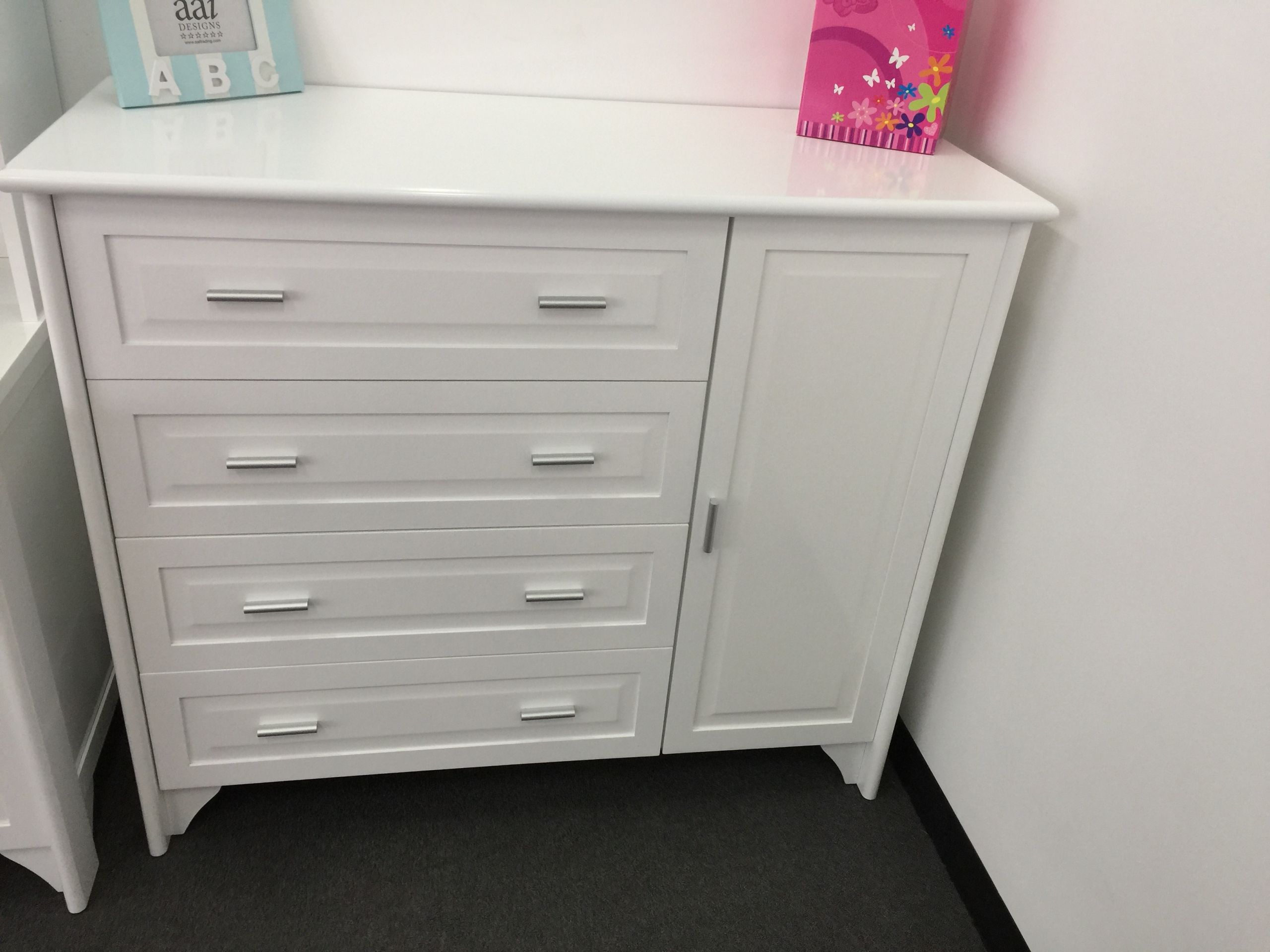 White Dresser For Baby Room
 Jordon “Nursery Chest” 4 Drawer Chest Cupboard – White