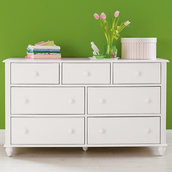 White Dresser For Kids Room
 Nice size dresser that works as changing table but also as