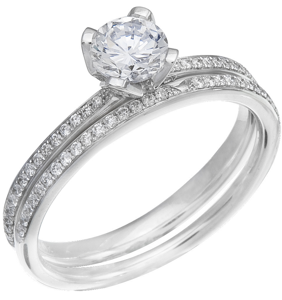 White Gold Diamond Engagement Ring
 La s White Gold Diamond Engagement Ring Set