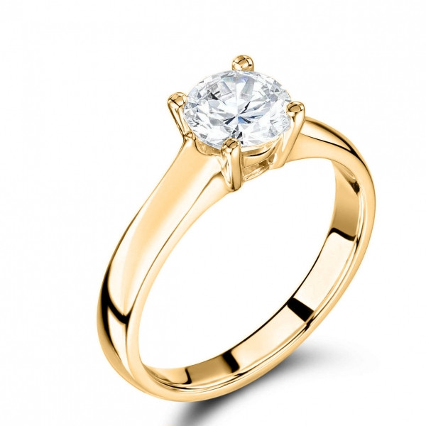 White Gold Diamond Rings For Women
 4 Prong Solitaire Engagement Rings UK White Gold