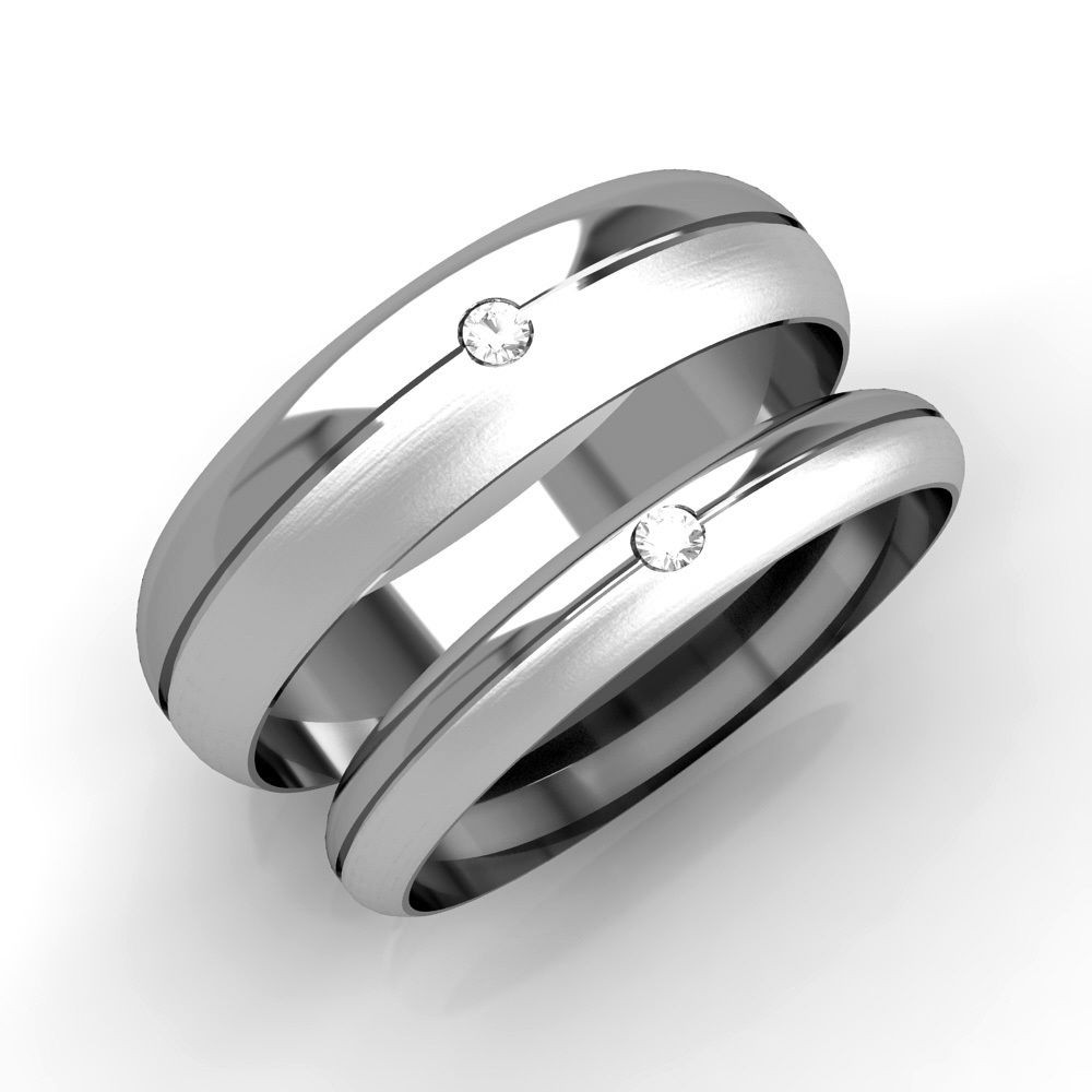 White Gold Wedding Bands Sets
 Matching Wedding Rings His and Hers Diamond Set Bands